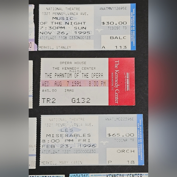 Concert Theatre Ticket Stub lot 19 Barry Manilow Liza Minnelli Three Dog Night - Picture 4 of 7